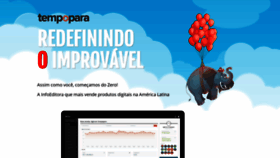 What Tempopara.com.br website looked like in 2018 (5 years ago)