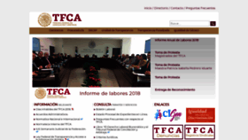What Tfca.gob.mx website looked like in 2018 (5 years ago)