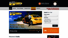 What Taxigo.co.in website looked like in 2018 (5 years ago)
