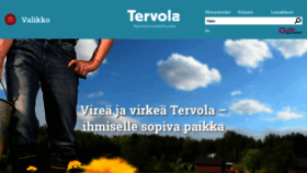 What Tervola.fi website looked like in 2018 (5 years ago)