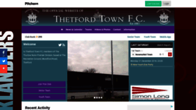 What Thetfordtownfootballclub.co.uk website looked like in 2018 (5 years ago)