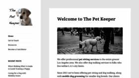 What Thepetkeeper.com website looked like in 2018 (5 years ago)
