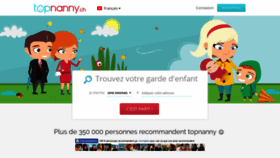 What Topnanny.ch website looked like in 2018 (5 years ago)