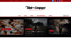 What Taste.company website looked like in 2018 (5 years ago)