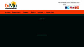 What Tvmu.tv website looked like in 2018 (5 years ago)