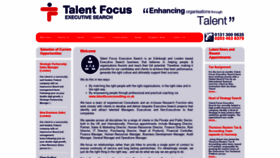 What Talentfocus.co.uk website looked like in 2018 (5 years ago)