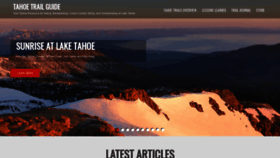 What Tahoetrailguide.com website looked like in 2018 (5 years ago)