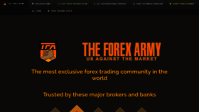 What Theforexarmy.com website looked like in 2018 (5 years ago)