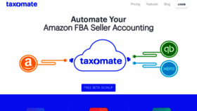 What Taxomate.com website looked like in 2018 (5 years ago)