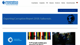 What Transparencia.pt website looked like in 2018 (5 years ago)