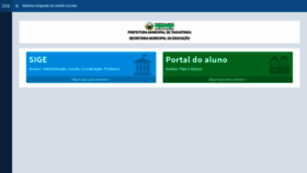 What Taguatinga.sigeescola.com.br website looked like in 2018 (5 years ago)