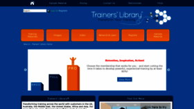 What Trainerslibrary.com website looked like in 2018 (5 years ago)