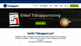 What Tidrapport.nu website looked like in 2018 (5 years ago)