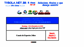 What Tvbola.net.br website looked like in 2018 (5 years ago)