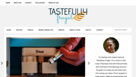 What Tastefullyfrugal.org website looked like in 2018 (5 years ago)