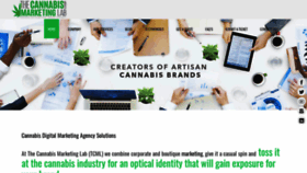 What Thecannabismarketinglab.com website looked like in 2018 (5 years ago)