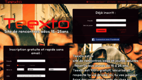 What Teexto.com website looked like in 2018 (5 years ago)