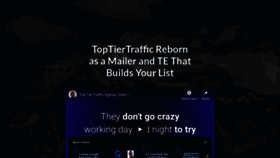 What Toptiertraffic.com website looked like in 2018 (5 years ago)