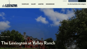 What Thelexingtonatvalleyranch.com website looked like in 2018 (5 years ago)