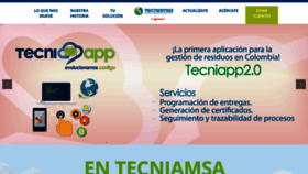 What Tecniamsa.com.co website looked like in 2018 (5 years ago)