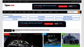 What Types-cars.com website looked like in 2018 (5 years ago)