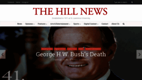 What Thehillnews.org website looked like in 2018 (5 years ago)