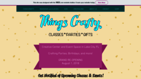 What Thingscrafty.com website looked like in 2018 (5 years ago)