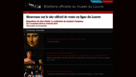 What Ticketlouvre.fr website looked like in 2018 (5 years ago)