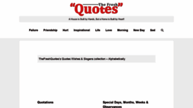 What Thefreshquotes.com website looked like in 2018 (5 years ago)