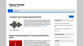 What Tamoorpardesi.com website looked like in 2018 (5 years ago)
