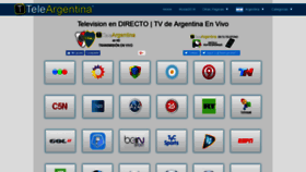 What Teleargentina.com website looked like in 2018 (6 years ago)