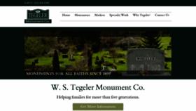 What Tegelermonument.com website looked like in 2018 (5 years ago)