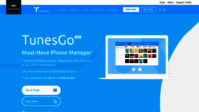 What Tunesgo.com website looked like in 2018 (5 years ago)