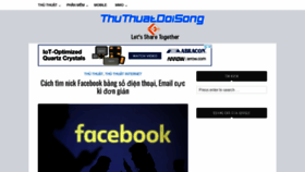 What Thuthuatdoisong.com website looked like in 2018 (5 years ago)