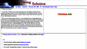 What Timingsolution.com website looked like in 2018 (5 years ago)