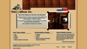 What Tomscabinetsinc.com website looked like in 2018 (5 years ago)