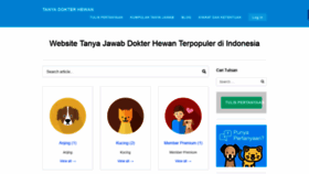 What Tanyadokterhewan.com website looked like in 2018 (5 years ago)