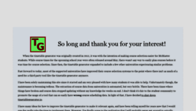 What Timetablegenerator.io website looked like in 2018 (5 years ago)