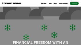 What Themoneysnowball.com website looked like in 2018 (5 years ago)