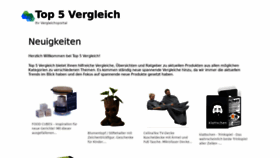 What Top5vergleich.de website looked like in 2018 (6 years ago)