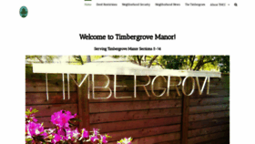 What Timbergrove.org website looked like in 2018 (5 years ago)
