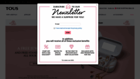 What Tous.com website looked like in 2018 (5 years ago)