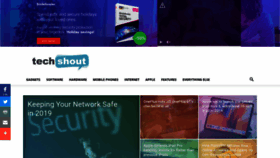 What Techshout.com website looked like in 2018 (5 years ago)