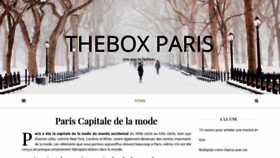 What Thebox-paris.com website looked like in 2018 (5 years ago)
