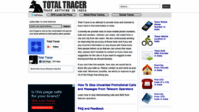 What Totaltracer.com website looked like in 2018 (5 years ago)