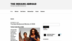 What Theindiansabroad.com website looked like in 2018 (5 years ago)