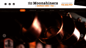 What Themoonshinershouston.com website looked like in 2018 (5 years ago)