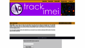 What Trackimei.com website looked like in 2018 (5 years ago)