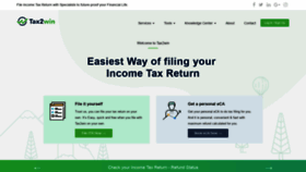 What Tax2win.in website looked like in 2018 (5 years ago)
