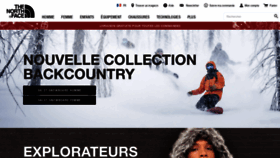 What Thenorthface.fr website looked like in 2018 (5 years ago)